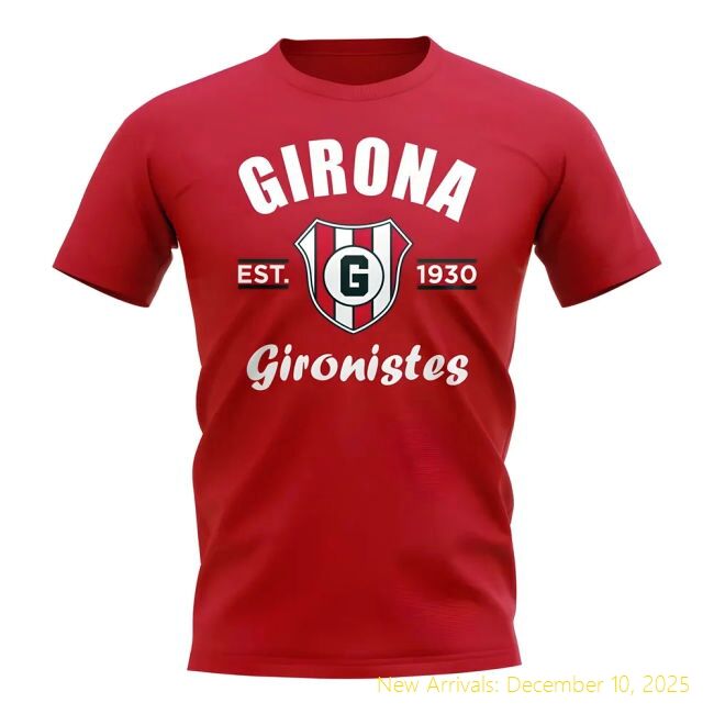 Girona Established Football T-Elite Shirt (Red) - Great Deal