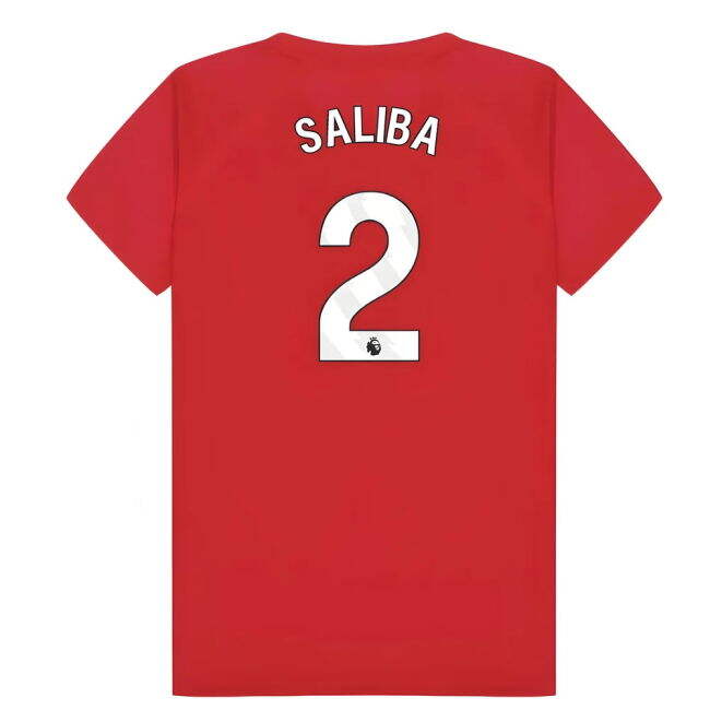 Enthusiastic Arsenal Arsenal Poly T Shirt Red Kids Saliba #2 Premiu...