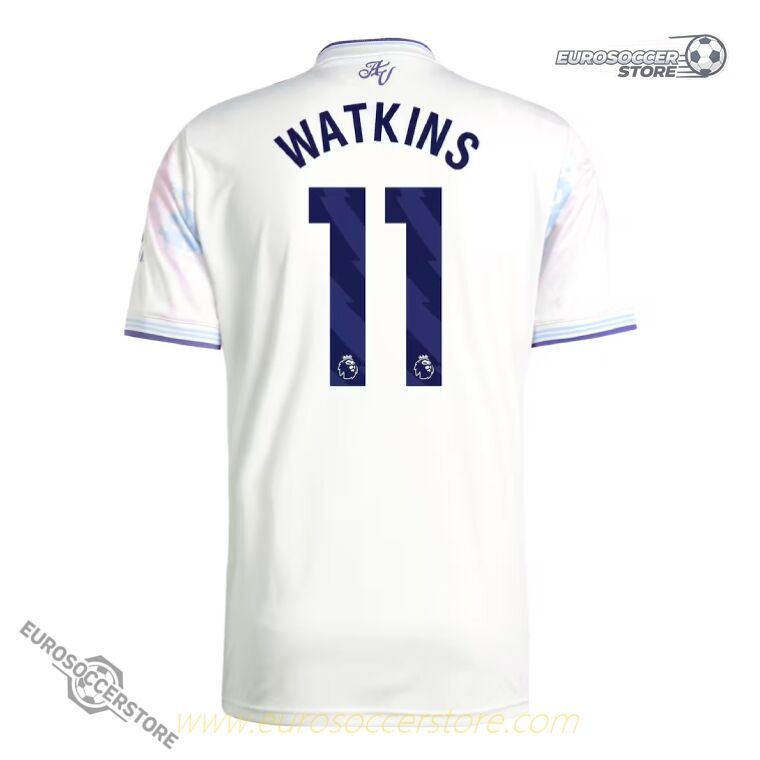 Aston Villa's 25-26 Third Jersey featuring WATKINS with the number 11
