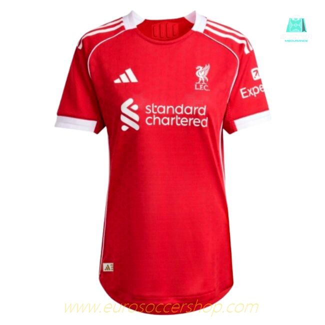 2025-2026 Liverpool Authentic Home Shirt (Womens) (Your Name)