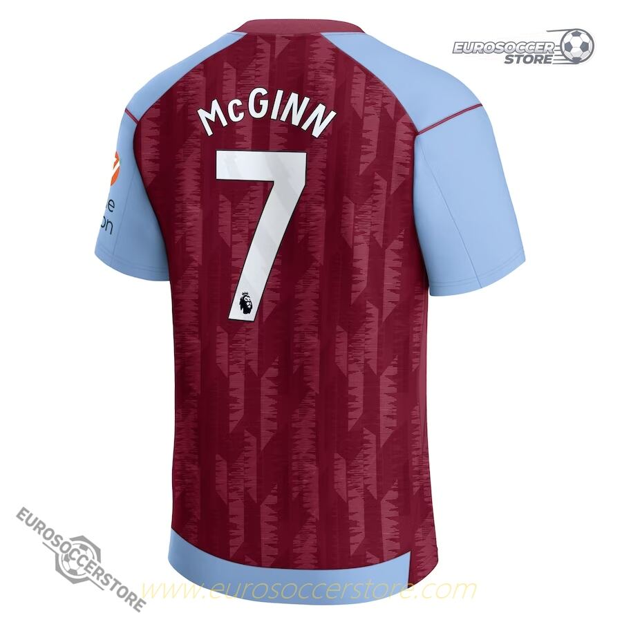 23-24 Aston Villa Home Jersey Featuring McGINN #7