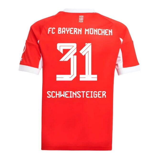 Dedicated Bayern Bayern Munich Home Shirt Kids Schweinsteiger #31 ...