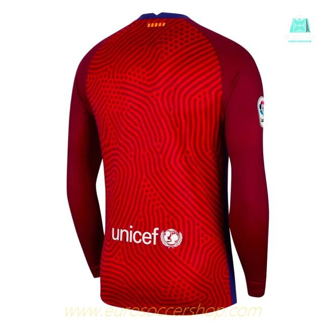 2020-2021 Barcelona Away Goalkeeper Shirt (Red) - Kids (Ter Stegen 1)