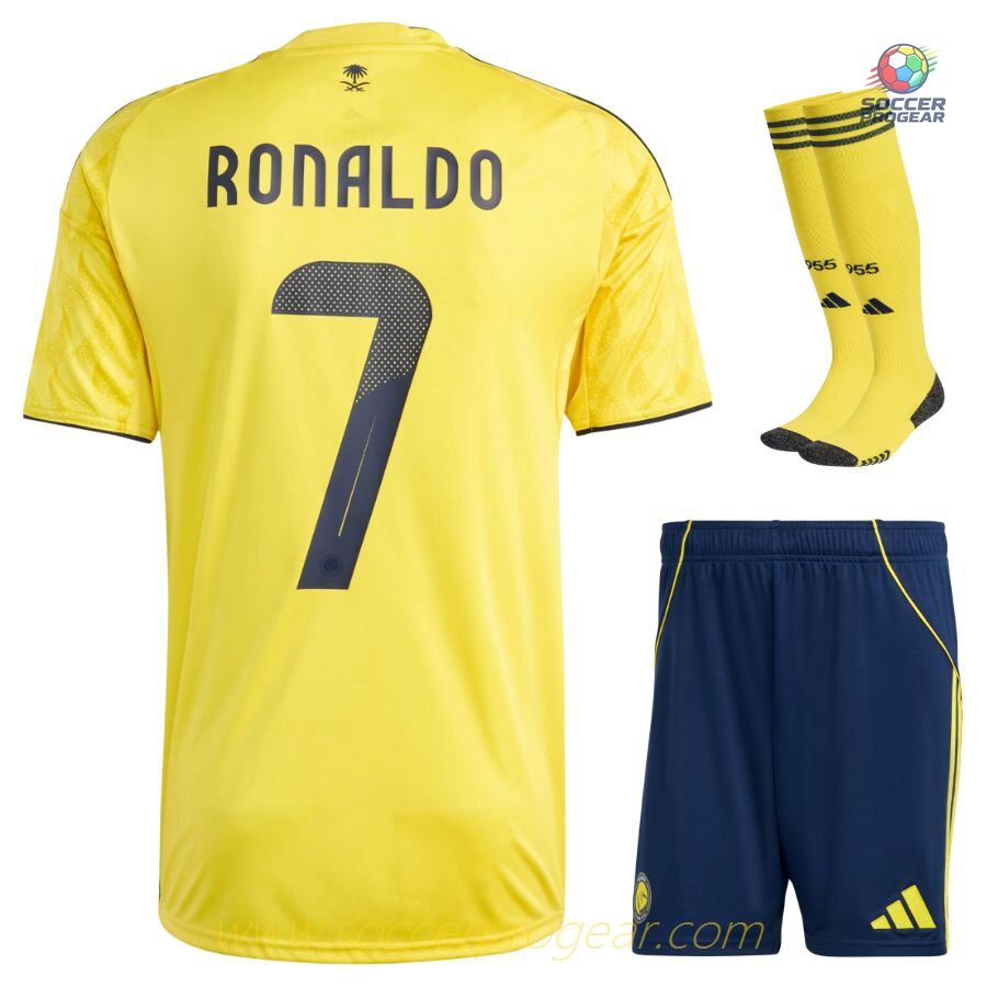 Al Nassr Home Football Jersey Youth Football Jersey 2025-26 Edition Ronaldo