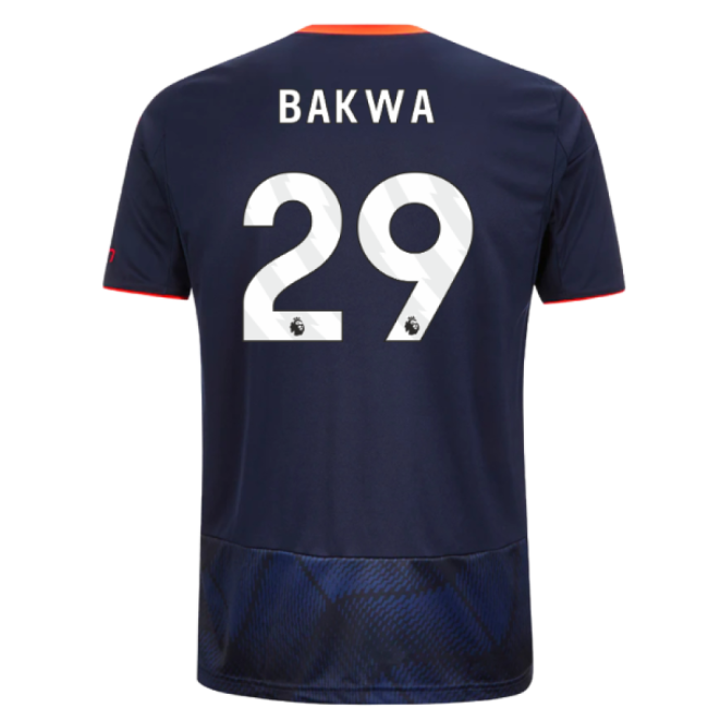 Men's 2025-2026 Nottingham Forest Third Shirt (Bakwa 29)
