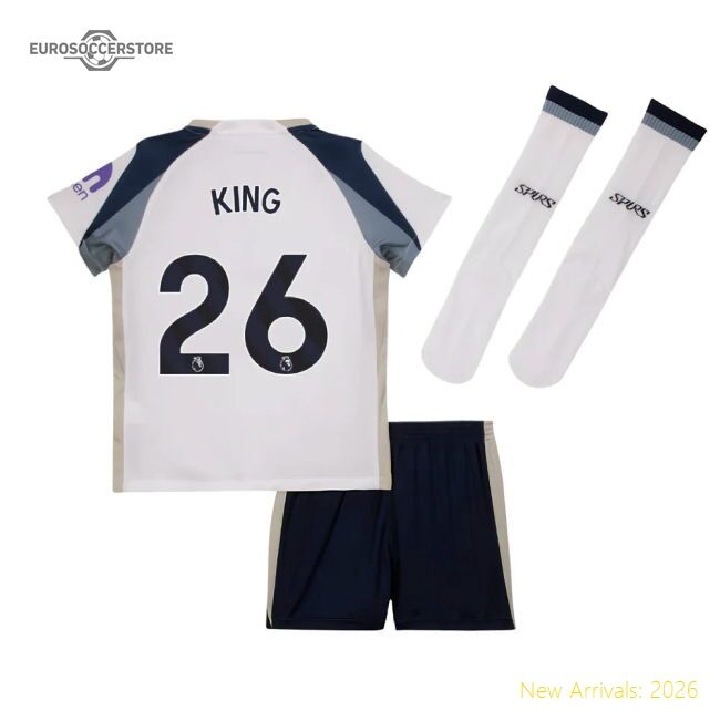 Authentic 2025-2026 Tottenham Home Little Kids Mini Kit (king 26)