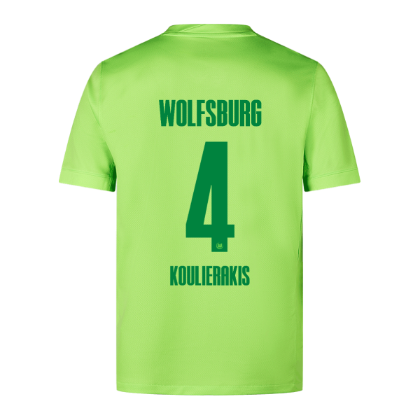 Wolfsburg 24-25 Season Home Jersey Featuring Koulierakis #4