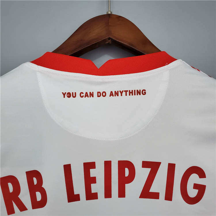 RB Leipzig 21-22 Home Kit Soccer Jersey RedWhite Football Shirt -