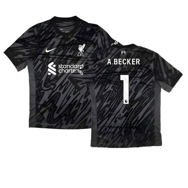 Official 2024-2025 Liverpool Home Soccer Jersey Rare Find Black A#453