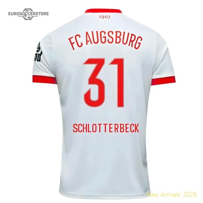 2025-2026 Fc Augsburg Home Shirt (schlotterbeck 31) - Budget-friendly