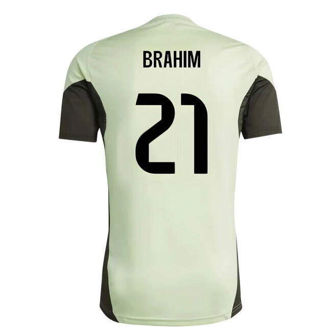 2025-2026 Real Madrid Training Jersey (Almost Lime) (Brahim 21)