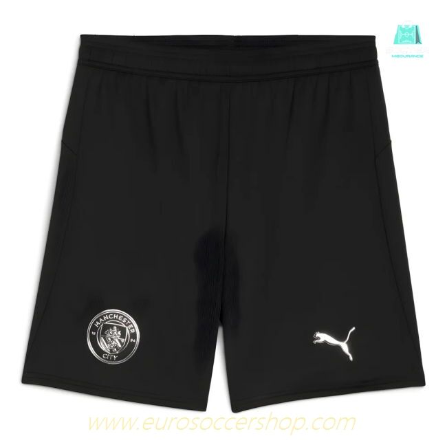2025-2026 Man City Away Shorts (Black)