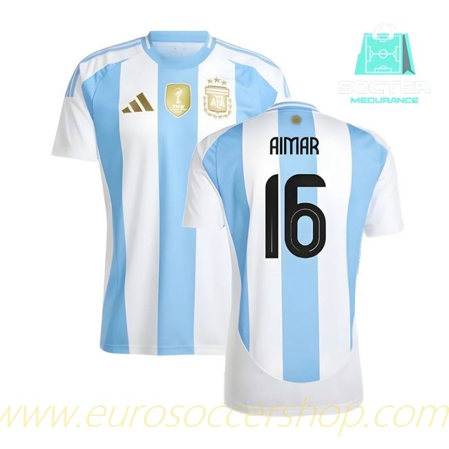 Genuine 2024-25 Edition Albiceleste Home Kit (AIMAR 16)