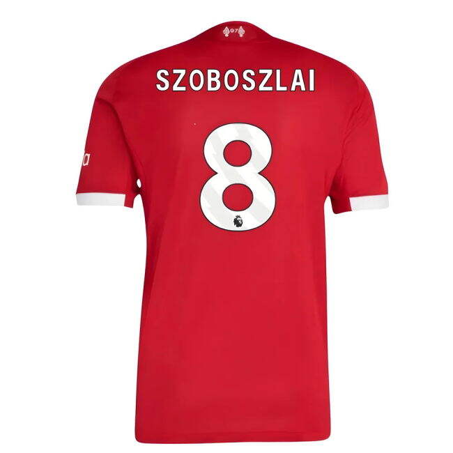 2025-2026 Liverpool Authentic Home Shirt (Szoboszlai 8) (Limited Ed...