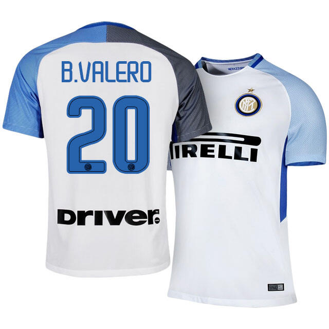 Inter Milan Away 201718 20 Borja Valero Soccer Jersey Shirt -