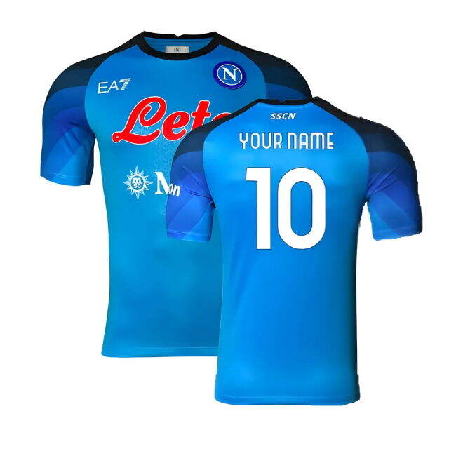 2022-2023 Napoli Home Shirt (Your Name) Moisture Wicking