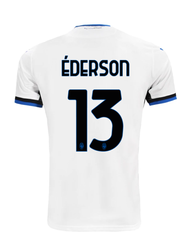 ÉDERSON's Atalanta Away Jersey with Number 13 for the 24-25 Season