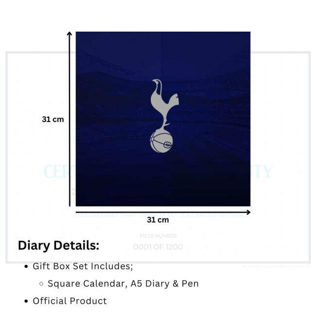 Retro Spurs Tottenham Hotspur FC Calendar & Diary Musical Gift Box ...