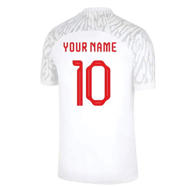 Match Worn Style Poland Home Pro Level Shirt 2022-2023