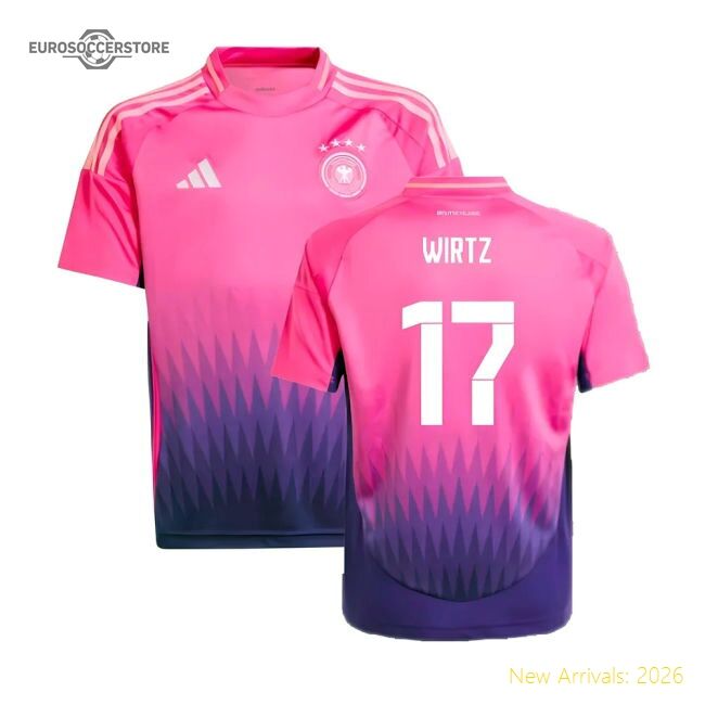 Official Germany 2024-2025 Away Short Sleeve Shirt - Wirtz Striker