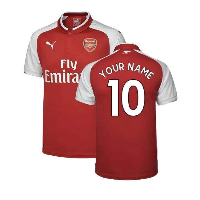 Arsenal 17/18 Home Football Shirt Adult Size XS ((Excellent) XS) (Your Name)