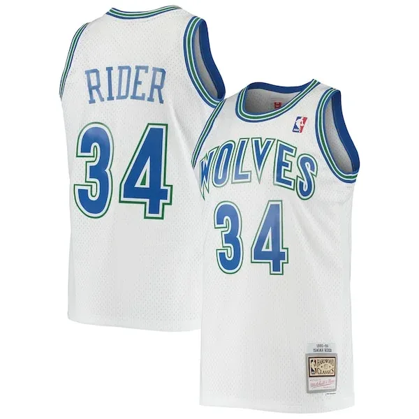 Isaiah Rider MIN Swingman Jersey - fashionable official - White