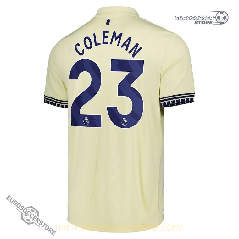 Everton's 25-26 Season Away Jersey with COLEMAN 23 Printing