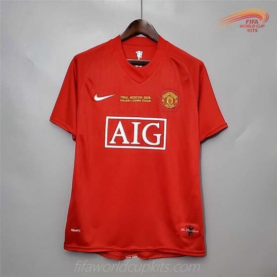 Manchester United Home Game Football Shirt 07 to 08