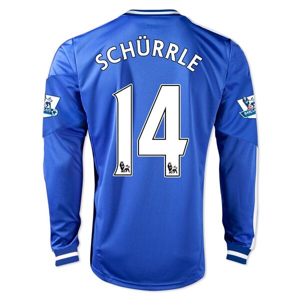 13-14 Chelsea 14 SCHURRLE Home Long Sleeve Jersey Shirt - Official