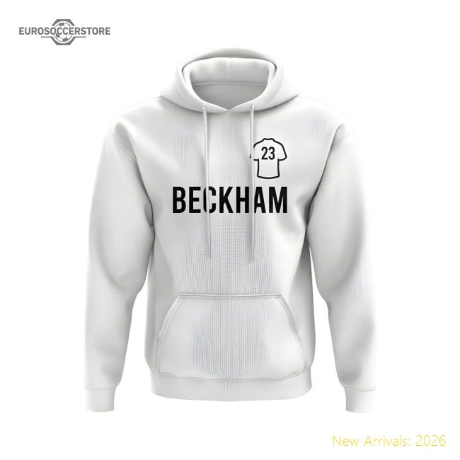 David Beckham Real Madrid Number Hoody (white) - Concept Creation