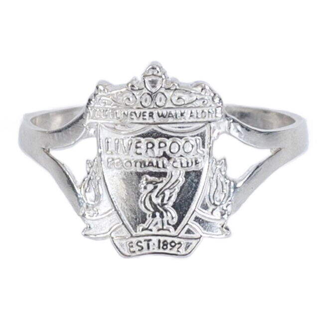 Liverpool FC Sterling Silver Split Shank Ring Medium - authentic style