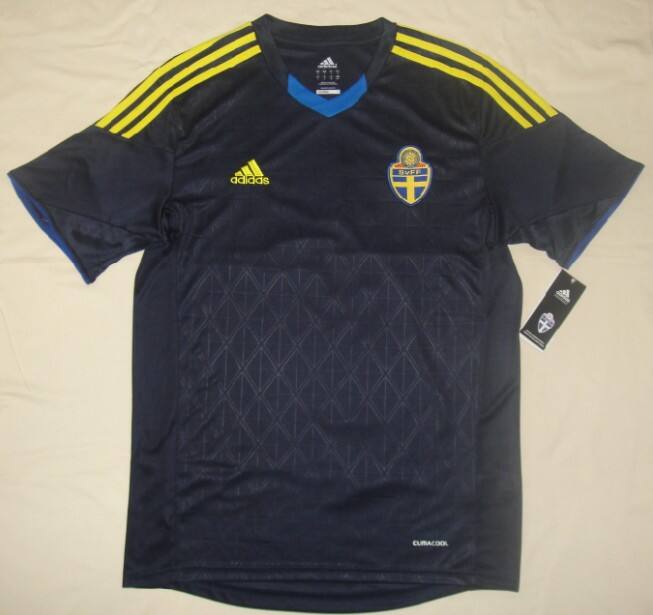 2013 Sweden Away Navy Soccer Jersey Shirt - Official Replica 4688