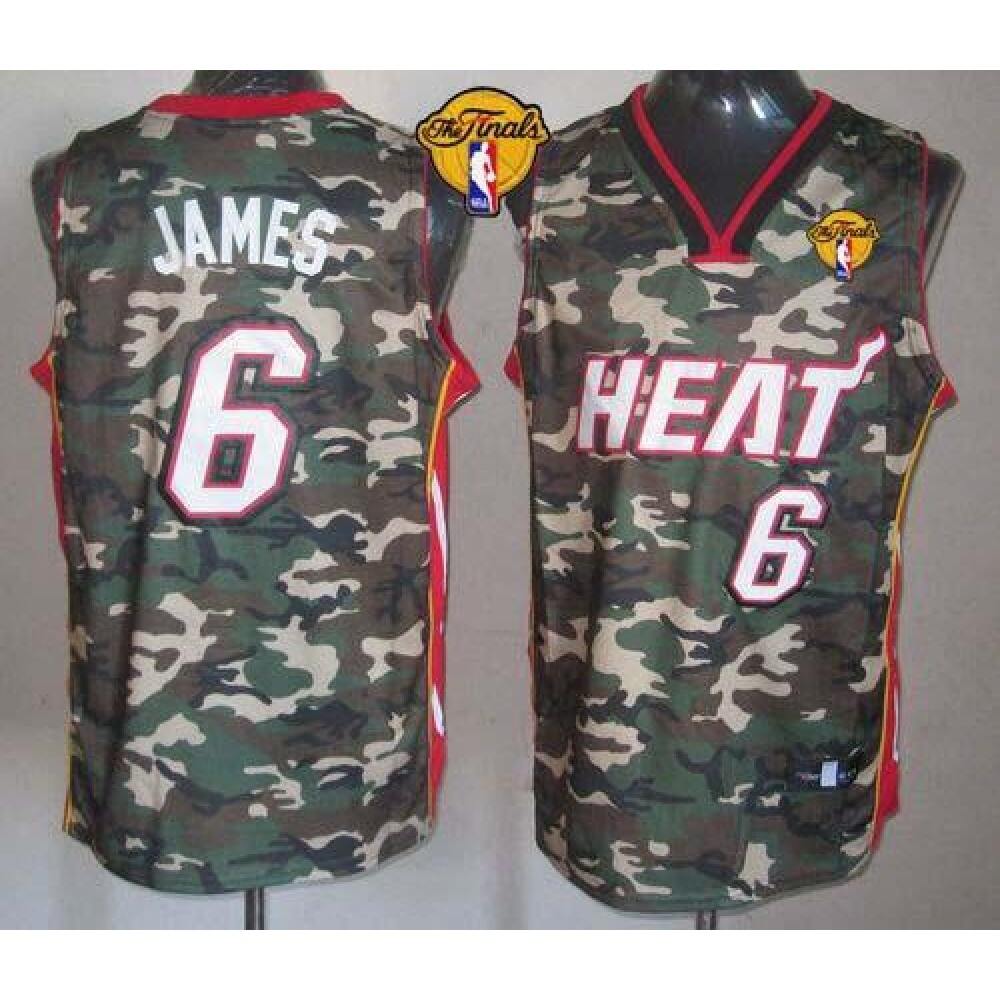 Game Day Genuine Men's Heat #6 LeBron None Basketball Jersey