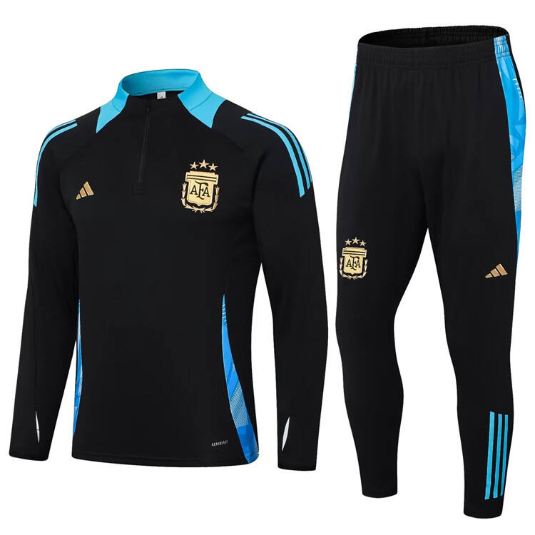 Argentina 2024 Black Tracksuit - Official Replica 10775