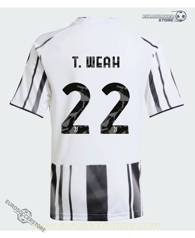 Juventus 25-26 Home Jersey with Jeep Sponsor, featuring T. WEAH 22