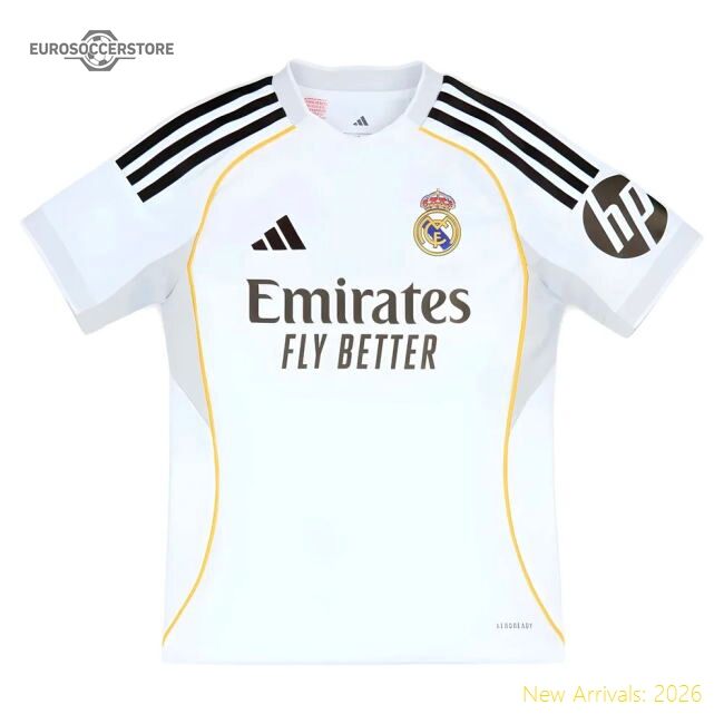 2025-2026 Real Madrid Home Match-ready Jersey Advanced Textile