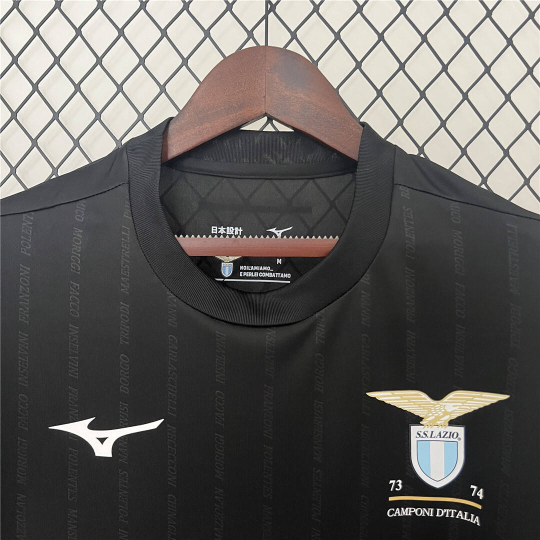 2425 Lazio 50th Anniversary Black Shirt - Official Replica 7951