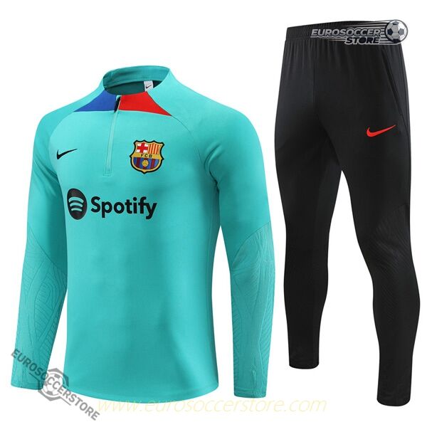 Barcelona 23-24 All Lake Blue Zipper Tracksuit