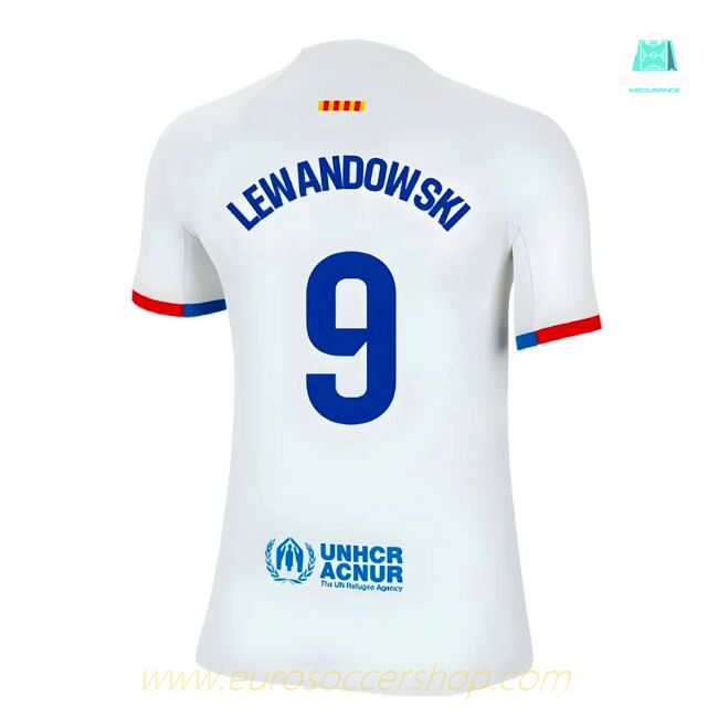 2023-2024 Barcelona Away Shirt (Kids) (Lewandowski 9)