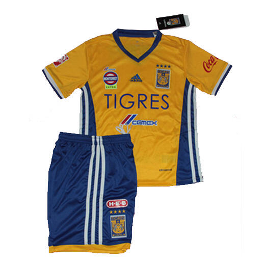 Kids Tigres UANL Home 201617 Soccer KitsShirtShorts - Official