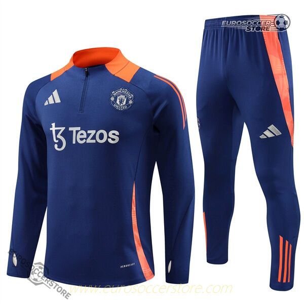 Manchester United 24-25 Season Training Ensemble in Navy