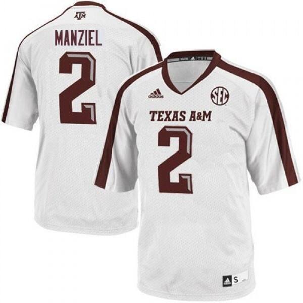Men Texas A&m Aggies Johnny Manziel #2 Authentic Replica