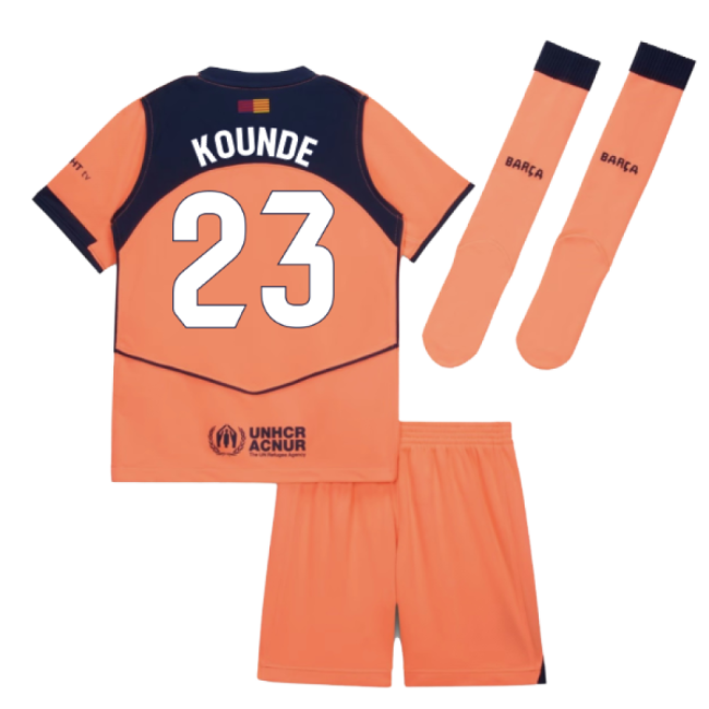 2025-2026 Barcelona Third Mini Kit (Kounde 23)