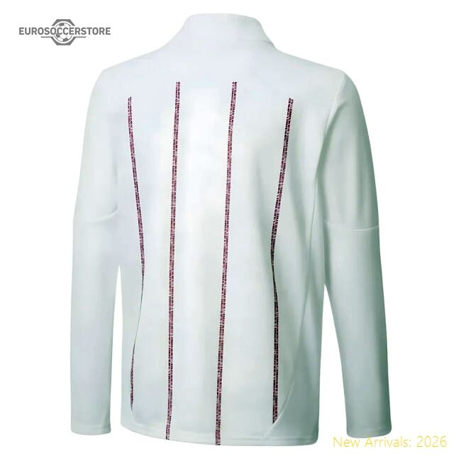 Authentic 2024-2025 Man City Prematch 1/4 Zip Top (white) - Kids