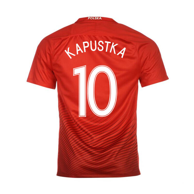 Poland Away 2016 Kapustka 10 Soccer Jersey Shirt - Official Replica