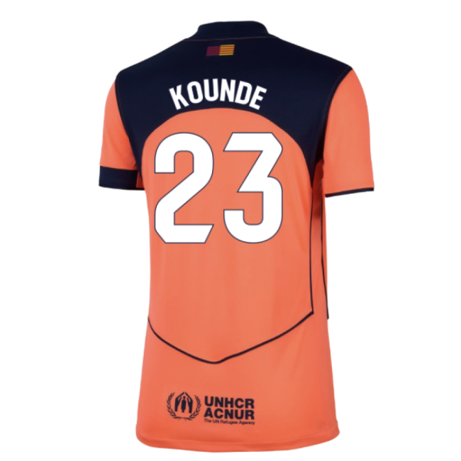 Camiseta Barcelona 2025-2026 Tercer Mujeres - Oficial Con Kounde 23