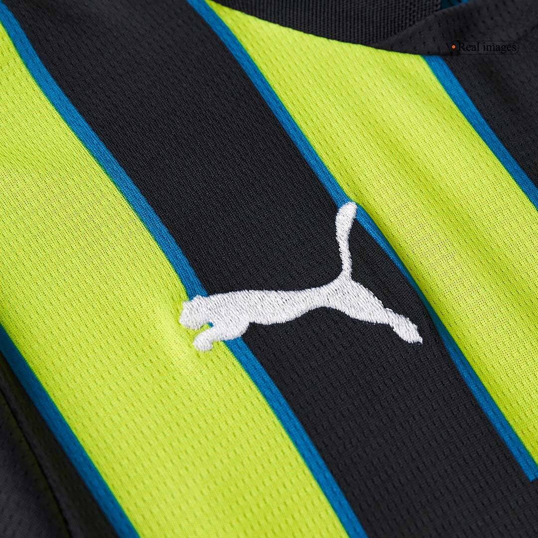 Kid's Manchester City Away Soccer Jersey Kit(Jersey+Shorts+Socks) 2024