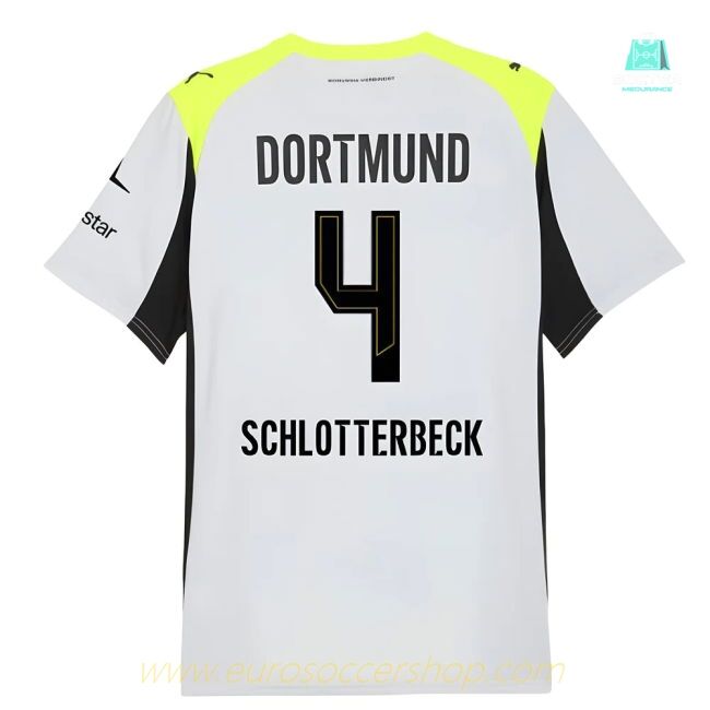 2025-2026 Borussia Dortmund Away Shirt (Schlotterbeck 4)