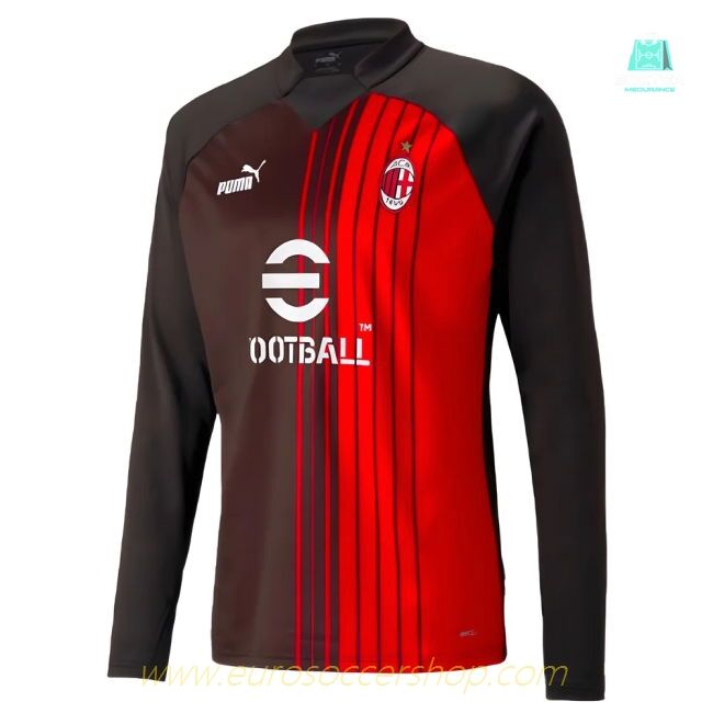 2022-2023 AC Milan Pre-Match Sweat (Black)