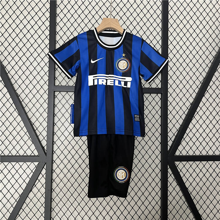 KIDS INTER MILAN 0910 RETRO HOME KITShirtShorts - Official Replica